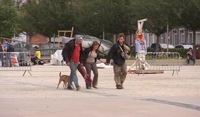 Expulsion des indignés de l'esplanade Saint-Léonard