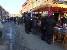 Travail difficile sur les marchés à cause du froid