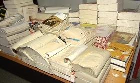 Une librairie hutoise inondée