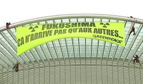 Greenpace manifeste aux Guillemins