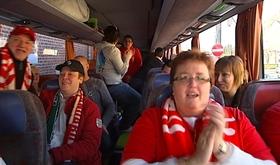 Les supporters des Rouches à Hanovre