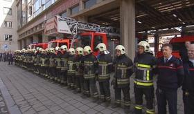 Minute de silence chez les pompiers liégeois