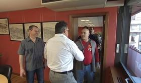 Meister : rencontre de représentants syndicaux belges et français
