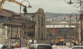 Seraing: le mur rue Cockerill démoli aujourd'hui