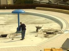 Travaux à la piscine de Wegimont