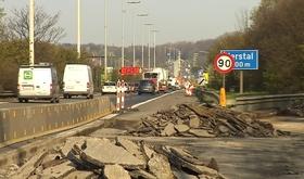 Chantier : ralentissements sur l'échangeur de Cheratte