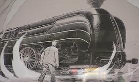 François Schuiten expose  La douce  à la gare des Guillemins