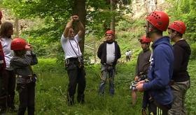 Le club alpin belge de Liège à la carrière de Chokier