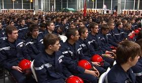 Les cadets de l'école du feu à l'honneur