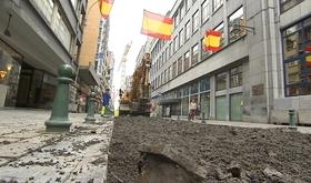 Travaux rue de l'Université à Liège