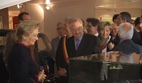 Le couple royal visite l'expo  Golden Sixties 