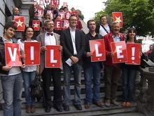 Présentation de la liste PTB à Liège.