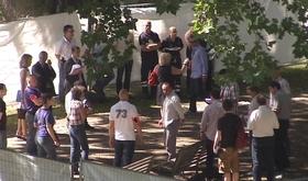Meurtre homophobe : reconstitution au parc d'Avroy