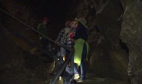 Visite des grottes de Comblain