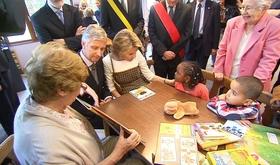 Philippe et Mathilde présents à Liège ce matin