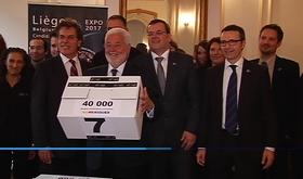 Signatures de soutien à Liège 2017 déposées à Paris