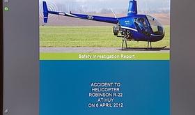 Rapport d'experts sur le crash d'hélicoptère à Huy