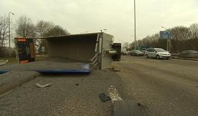 Hauts Sarts : accident de camion et gros bouchon
