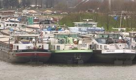 Barrage temporaire par les bateliers mécontents