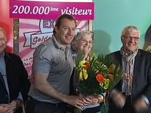 200.000ième visiteur à l'expo Golden Sixties