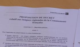 Langues régionales : proposition de décret