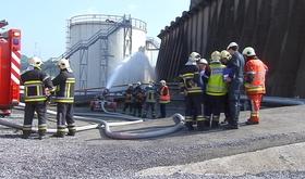 Sclessin : exercice catastrophe dans une entreprise