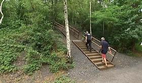 Blegny-Mine : un nouvel escalier pour gravir le terril