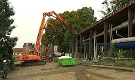 Démolition de la piscine d'Ans