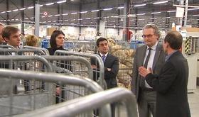 Bpost : visite du centre de tri par le ministre de tutelle