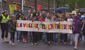 Chênée : les enfants manifestent
