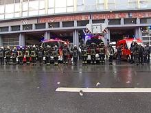 Hommage aux deux pompiers décédés