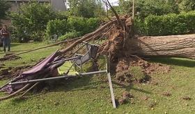 Mini-tornade à Waret-l'Evêque