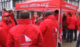 Manifestations des membres du Setca