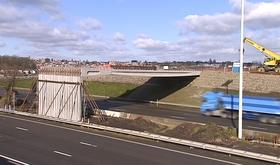 CHC : une partie du pont en place