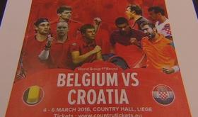 Coupe Davis : Belgique - Croatie au Country Hall