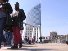 Nouvelle passerelle : elle a conquis les passants