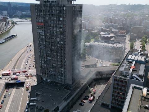 Incendie à la tour Kennedy : évacuation des appartements