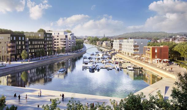 Jonas Gerckens sera le parrain de la nouvelle capitainerie, au sein de l'écoquartier