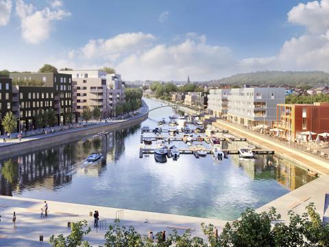 Jonas Gerckens sera le parrain de la nouvelle capitainerie, au sein de l'écoquartier