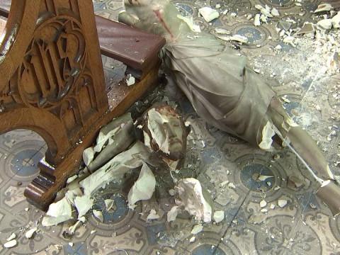 L’Église de Poulseur vandalisée 