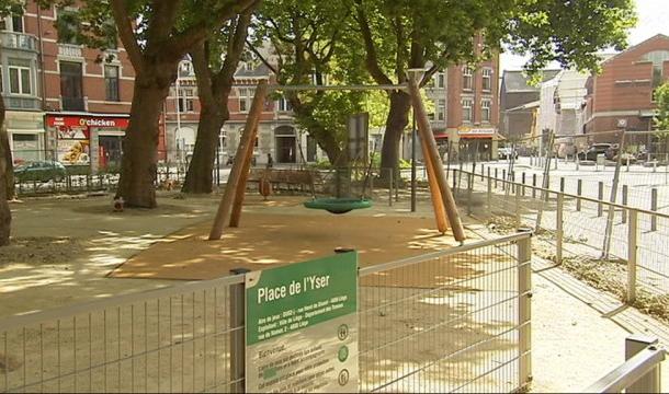 La plaine de jeux Place de l'Yser bientôt inaugurée