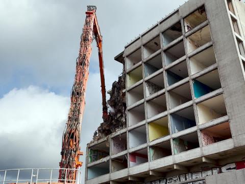 Le chantier de déconstruction des tours de Jemeppe a débuté