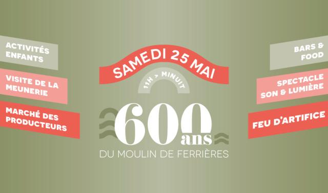 Le Moulin de Ferrières à Héron fête ses 600 ans ! 
