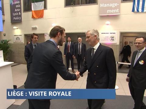 Le Roi Philippe à Liège, avec des étudiants entrepreneurs