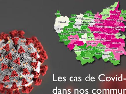 Les cas de Covid19 dans nos communes au 13/4/2020