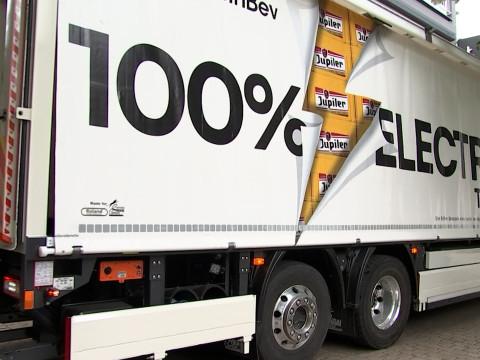 Livraisons par camion 100% électrique pour  AB InBev 