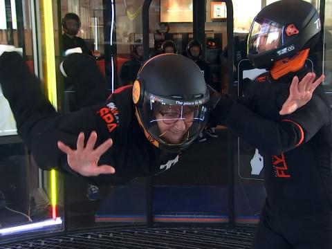Mariette, une nonagénaire dans les airs !