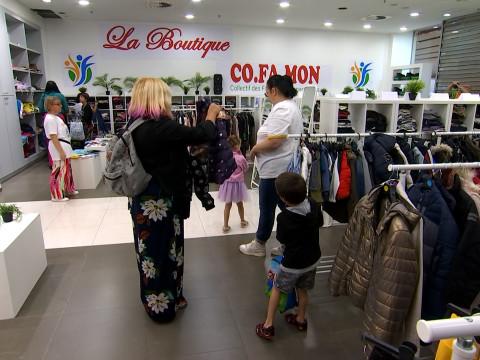 Médiacité: inauguration d'une boutique gratuite pour les familles monoparentales