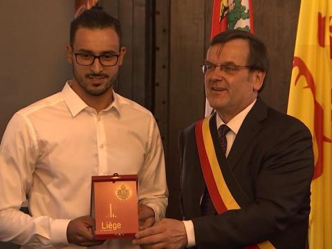 Nacer Chadli, nouveau citoyen d'honneur de la ville de Liège 