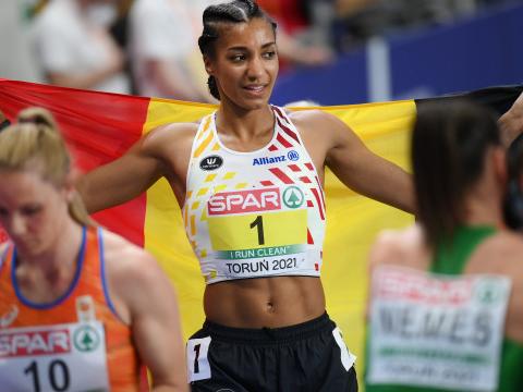 Nafi Thiam, championne d'Europe indoor de pentathlon 